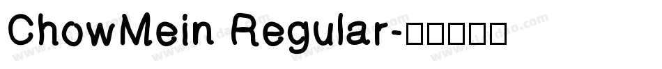 ChowMein Regular字体转换